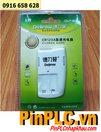 Delipow DLP-160, Máy sạc pin CR2-CR123 Delipow DLP-160 (02 khe sạc - Sạc 2 pin CR123A) chính hãng 